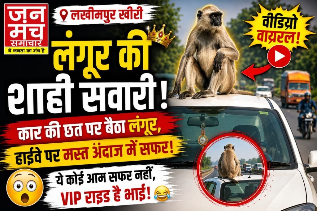 लखीमपुर खीरी: लंगूर बना ‘VIP’